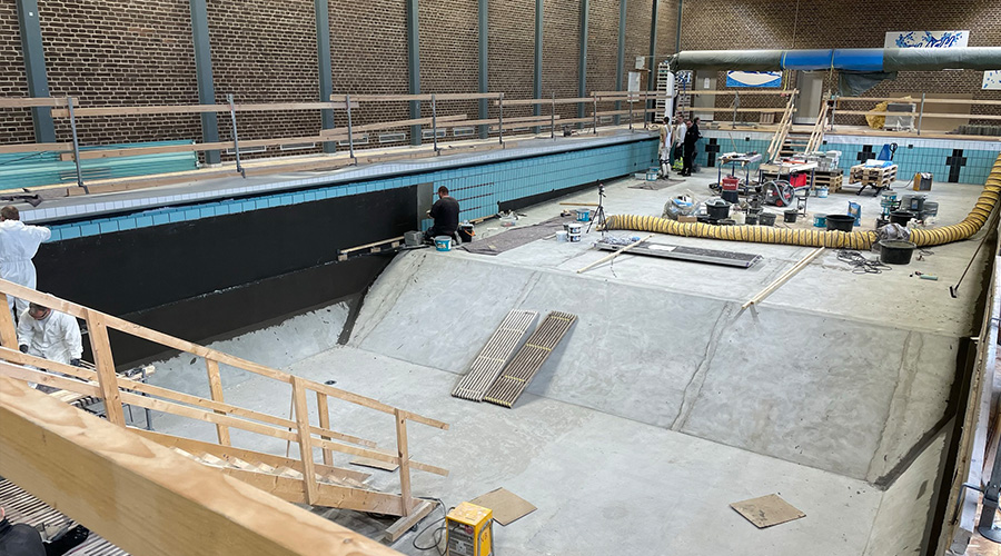 Below the surface of swimming pool projects